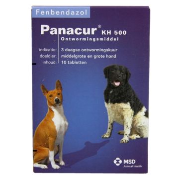 PANACUR HOND/KAT 500 MG 10 TABLET