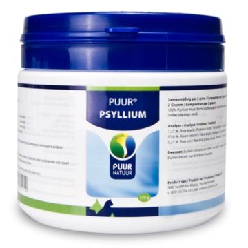 PUUR NATUUR PSYLLIUM HOND EN KAT 150 GR