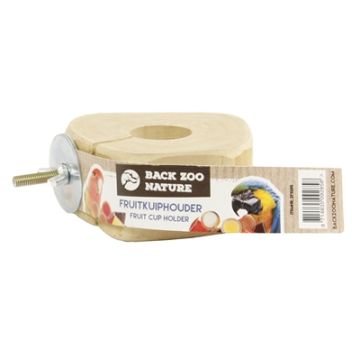 BACK ZOO NATURE FRUITKUIPJE HOUDER MET SCHROEF 15X13X4 CM