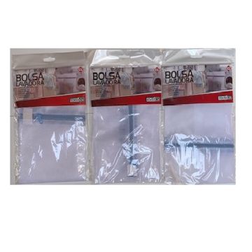 Waszakjes met rits - Set van 3 - wit