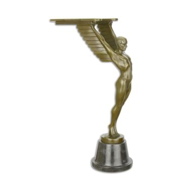 A BRONZE ART DECO SCULPTURE OF ICARUS