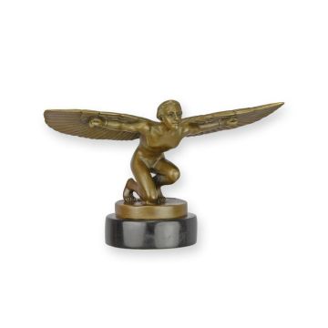 A BRONZE SCULPTURE OF ICARUS