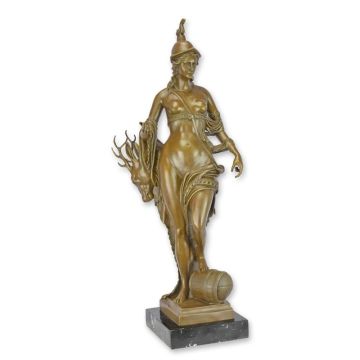 A BRONZE SCULPTURE OF THE PERSONIFICATION OF BAVARIA