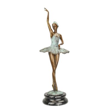 BRONZEN BEELD VAN EEN BALLERINA