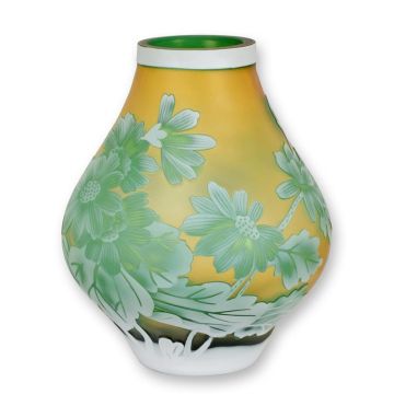 A CAMEO GLASS VASE 'DAISY'