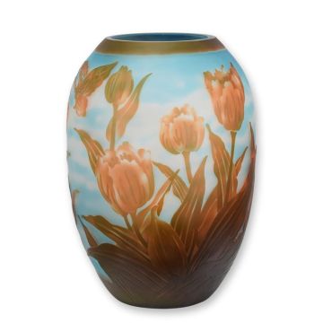 A CAMEO GLASS VASE 'TULIP'