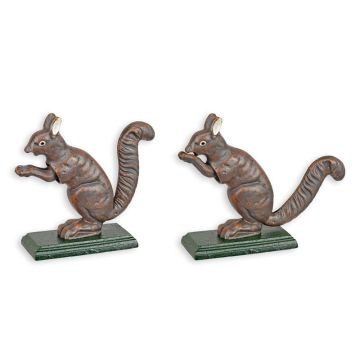 A CAST IRON SQUIRREL NUT CRACKER