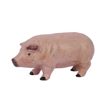 A CAST IRON PIG BANK
