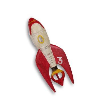 Gietijzeren flesopener als raket 