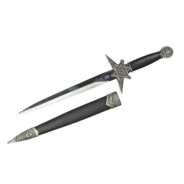 A MASONIC DAGGER - ANTIQUE SILVER