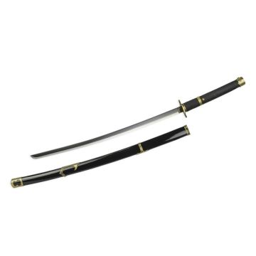 A BLACK HANDLED KATANA