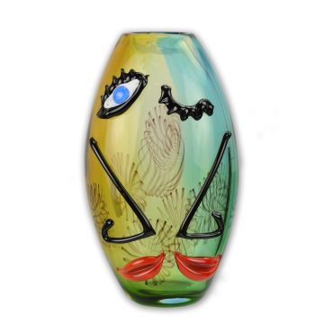 MURANO STIJL ABSTRACTE GLAZEN VAAS