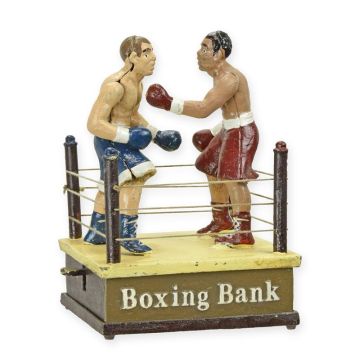 A CAST IRON BOXING MECHANICAL BANK