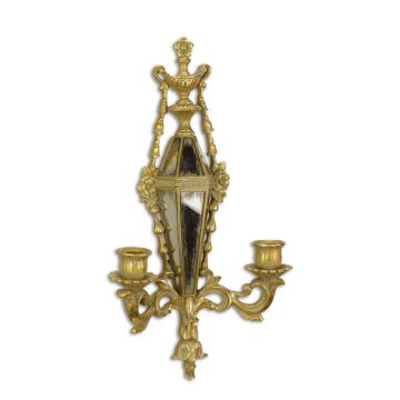 A RESIN MIRROR APPLIQUE - GOLD