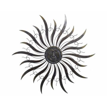 A PAIR OF SUN WALL DECOR
