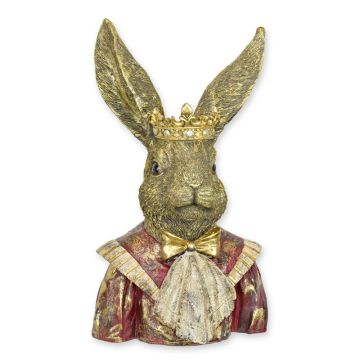 A RESIN FIGURINE OF A HARE