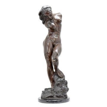 A BRONZE SCULPTURE OF EVE