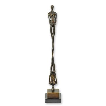 A MODERNIST BRONZE SCULPTURE OF THE FEMALE REFLECTION