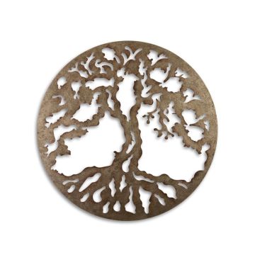 AN IRON TREE WALL DECOR WITH LED LIGHT