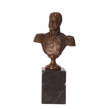 A BRONZE BUST OF GENERAL BAGRATION