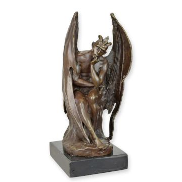 A BRONZE SCULPTURE OF SATAN