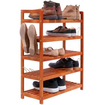 Schoenenrek Bruin Acaciahout 75x26x82cm