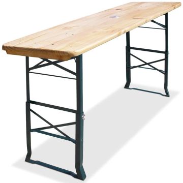 Biertafel Hout in hoogte verstelbaar 170x50x75-105cm