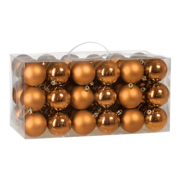 Kerstballen Koper 54-delig