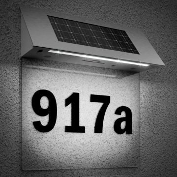 Solar Huisnummer Transparant