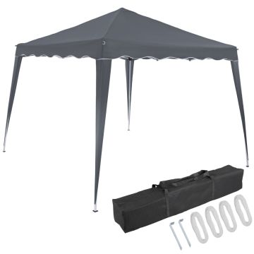 Vouwbare Party-tent Capri 3x3m Antraciet 