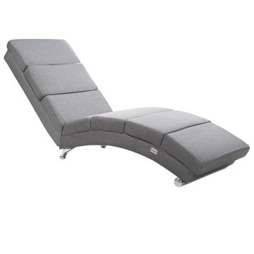 Lounger Londen Grijs Geweven Stof