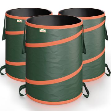 Tuinafvalzak 3 stuks Groen 85L