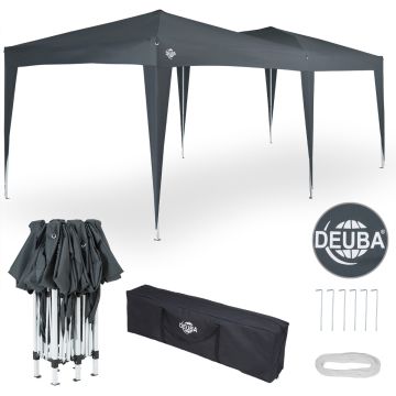 Easy Up - Vouwtent - Paviljoen- Partytent antraciet 3x6 mtr