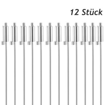 Tuinfakkel 12 stuks RVS 115cm
