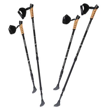 Nordic Walking stokken set van 2 grijs