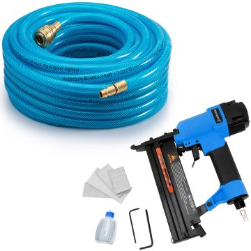 Persluchtset Slang 20m Incl Hamer + 100 Nietjes