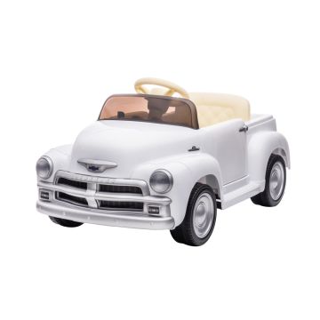 Chevrolet 3100 Classic, 12V elektrische kinder voertuig, leder zitje, rubberen banden