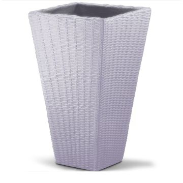 Bloempot Zand Polyrattan Optiek 70x40x40cm