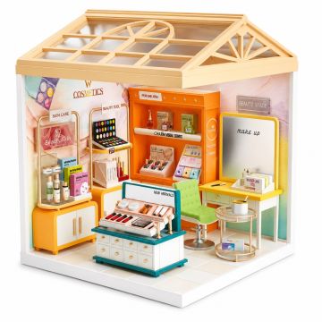 Dreamy mini house Beauty Salon met ledlamp DIY Modelbouw Knutselen