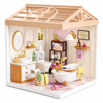 Dreamy mini house Badkamer Bathroom met ledlamp DIY Modelbouw Knutselen