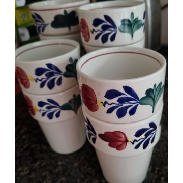 Boerenbont Melkbeker B-KEUS Sonja - set van 4 stuks - met kleine schade