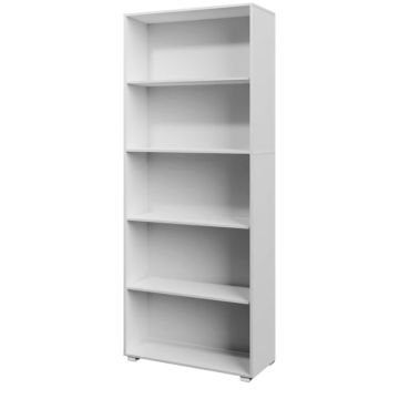 Boekenkast Vela Wit met 5 opbergvakken
