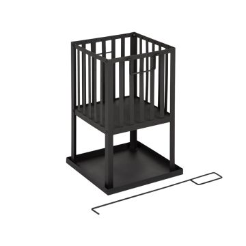 Stalen Vuurkorf vierkant 32 x 32 cm