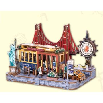 PlayfulMario Cable Car DangDang met verlichting 203 onderdelen Modelbouw