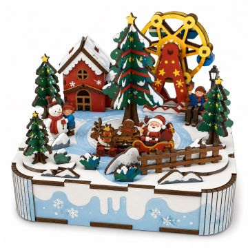 PlayfulMario Christmas Street View met muziek 99 onderdelen Modelbouw