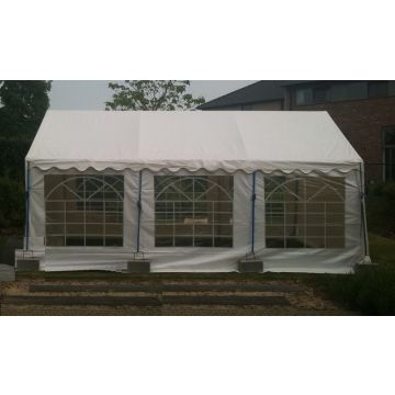 Classic Plus Partytent PVC 6x6x2 mtr in Wit