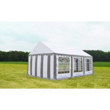 Classic Plus Feest-tent PVC 4x6x2 mtr in Wit-Grijs