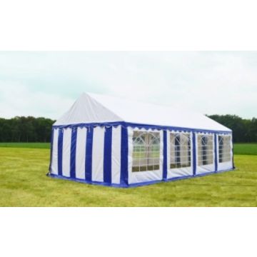 Classic Plus Feesttent PVC 4x8x2 mtr in Wit-Blauw