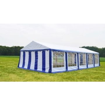 Classic Plus Partytent PVC 5x10x2 mtr in Wit-Blauw