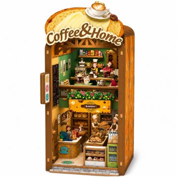 PlayfulMario Coffee & Home Booknook Modelbouw met LED lamp 213 Onderdelen